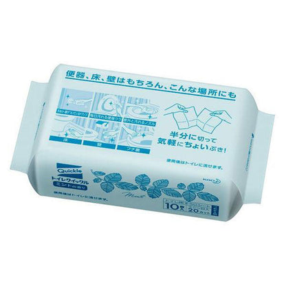 トイレクイックル 本体 / 詰め替え用 ミントの香り トイレ用掃除シート 花王