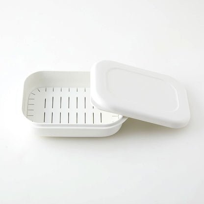 極 冷凍ごはん容器 大 ホワイト 2個入り 約390mL 電子レンジ対応保存容器 マーナ