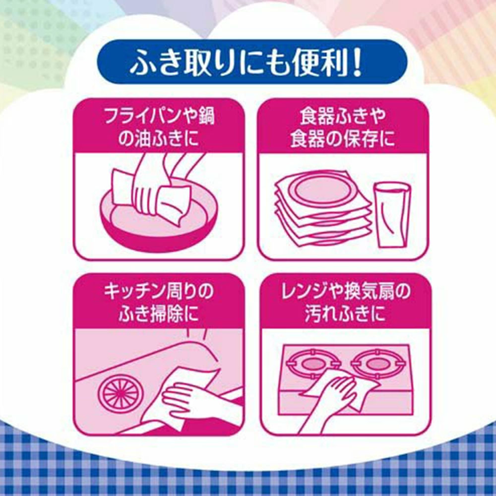 エリエール 超吸収キッチンタオル 100カット 2ロール 大王製紙