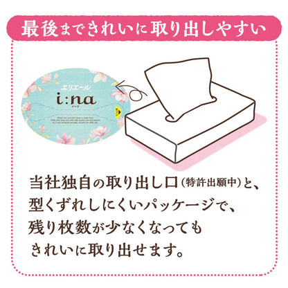 エリエール i:na（イーナ）ソフトパックティシュー 150組 10パック 大王製紙