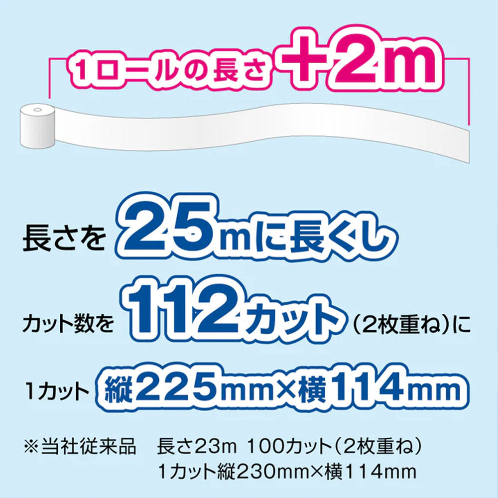 エリエール シャワートイレのためにつくった吸水力が2倍のトイレットペーパー ダブル 12ロール 大王製紙