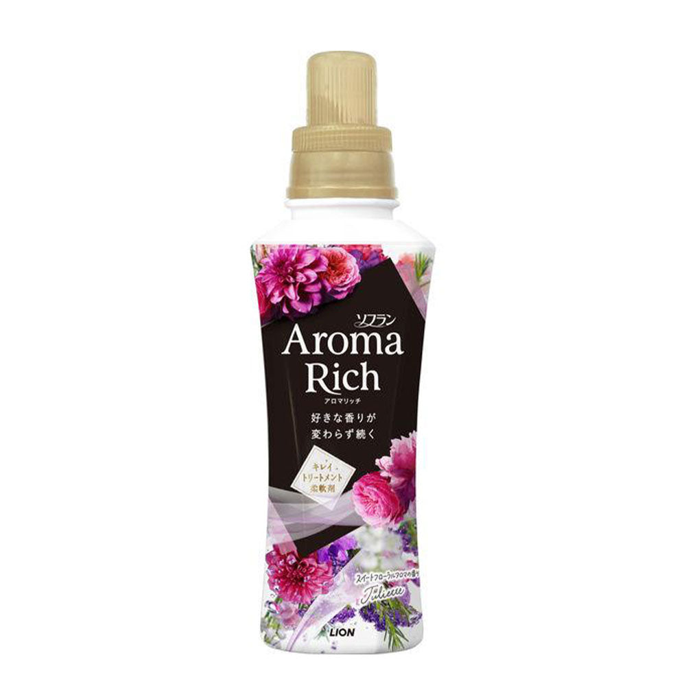 ソフラン アロマリッチ ジュリエット 本体 480mL スイートフローラルアロマの香り 柔軟剤 ライオン
